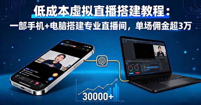 圖片[1]-零基礎(chǔ)也能學(xué)-虛擬直播創(chuàng)業(yè)速成班