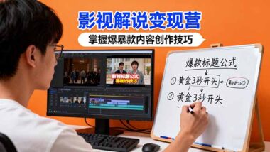 影視解說(shuō)爆款課:賬號(hào)搭建+內(nèi)容創(chuàng)作一網(wǎng)打盡-資源網(wǎng)站