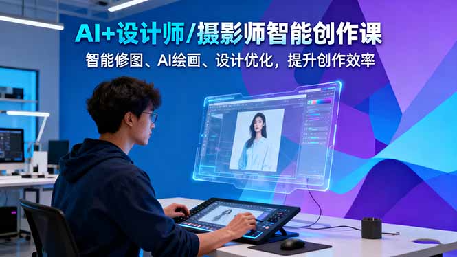 圖片[1]-31分鐘AI創作課-設計師/攝影師商業價值提升捷徑