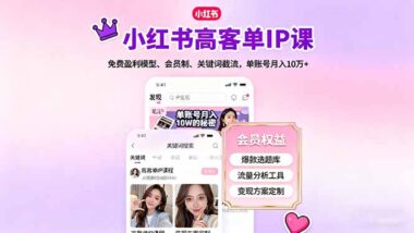 從0到高客單：小紅書咨詢師IP打造全攻略-資源網站
