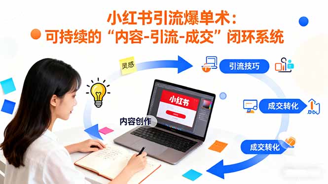 圖片[1]-小紅書流量新規則-高客單價行業必學的低成本打法-資源網站