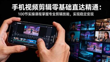 100節實操課-帶你玩轉手機視頻剪輯-成就剪輯高手