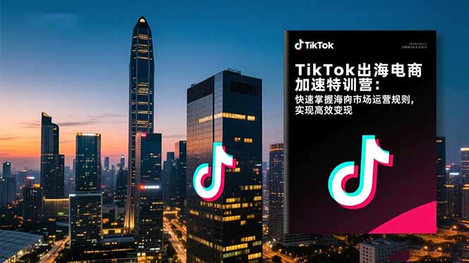 圖片[1]-TikTok出海電商特訓營：跨境電商創業者的必殺技-資源網站
