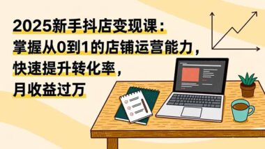 抖音電商從開店到盈利-這套陪跑課一站式搞定-資源網站