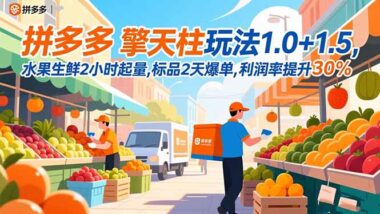 2025年11月拼多多新玩法：擎天柱助力-銷量利潤齊飛